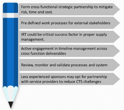 Example of IMP supply chain activities