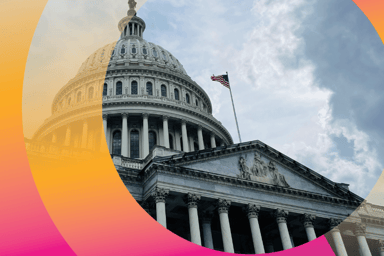 Low angle of the United States Capitol Building