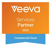 Veeva Commercial Cloud Services Partner 2023 Badge