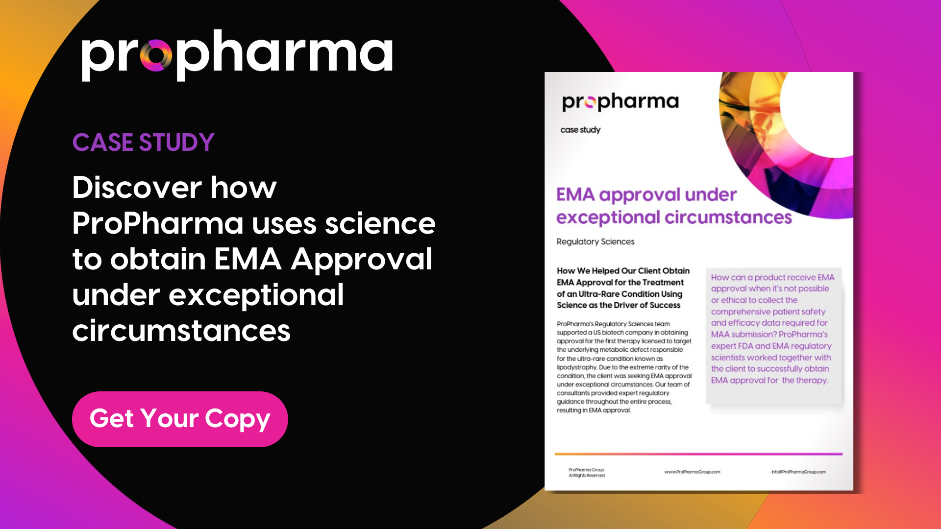 EMA Approval Under Exceptional Circumstances - ProPharma