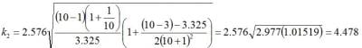 Example of formula with all values