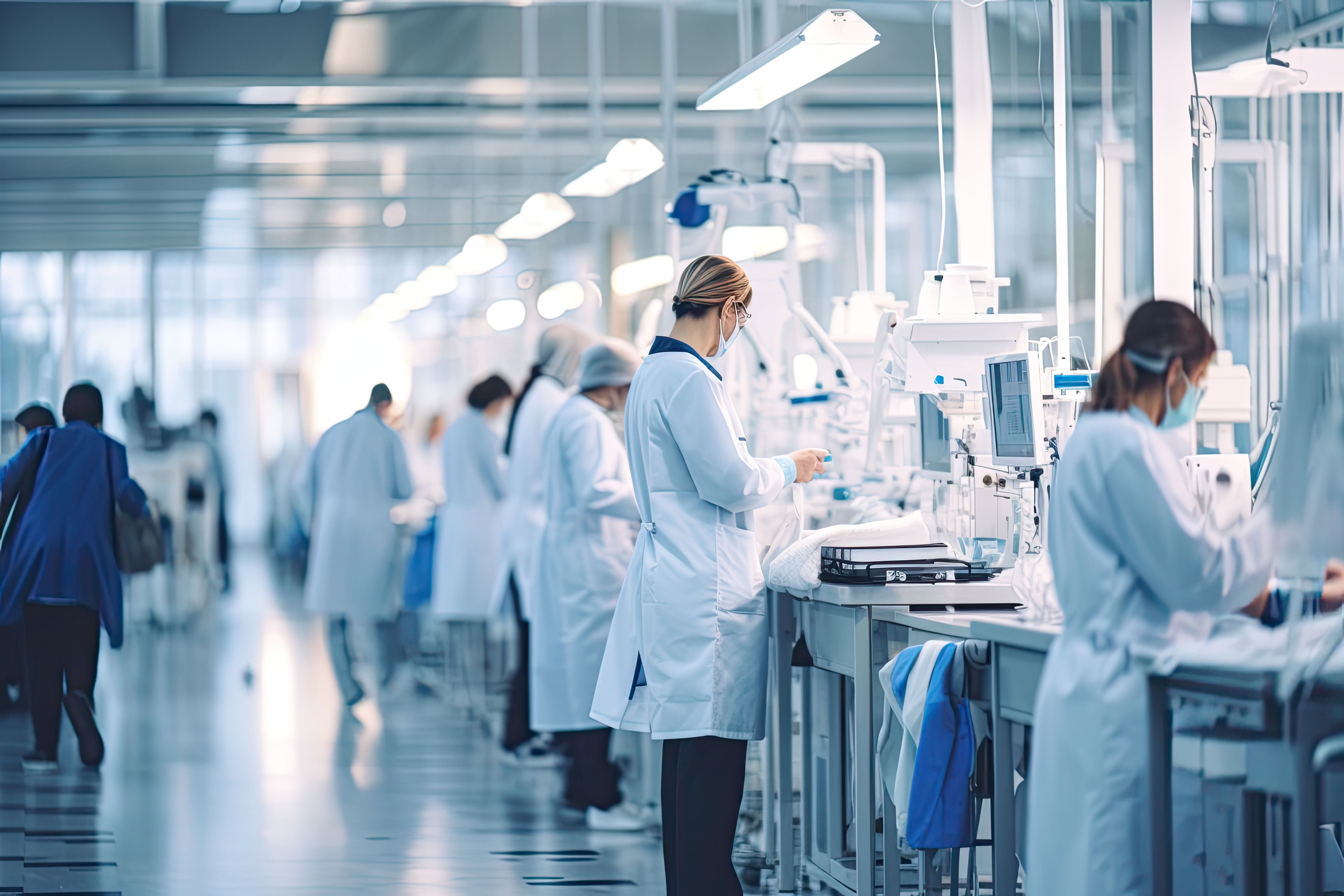 People working at medical manufacturing facility_AdobeStock_649801569