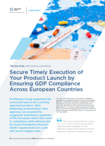 Secure Timely Product Launch by Ensuring GDP Compliance Across Europe - ProPharma