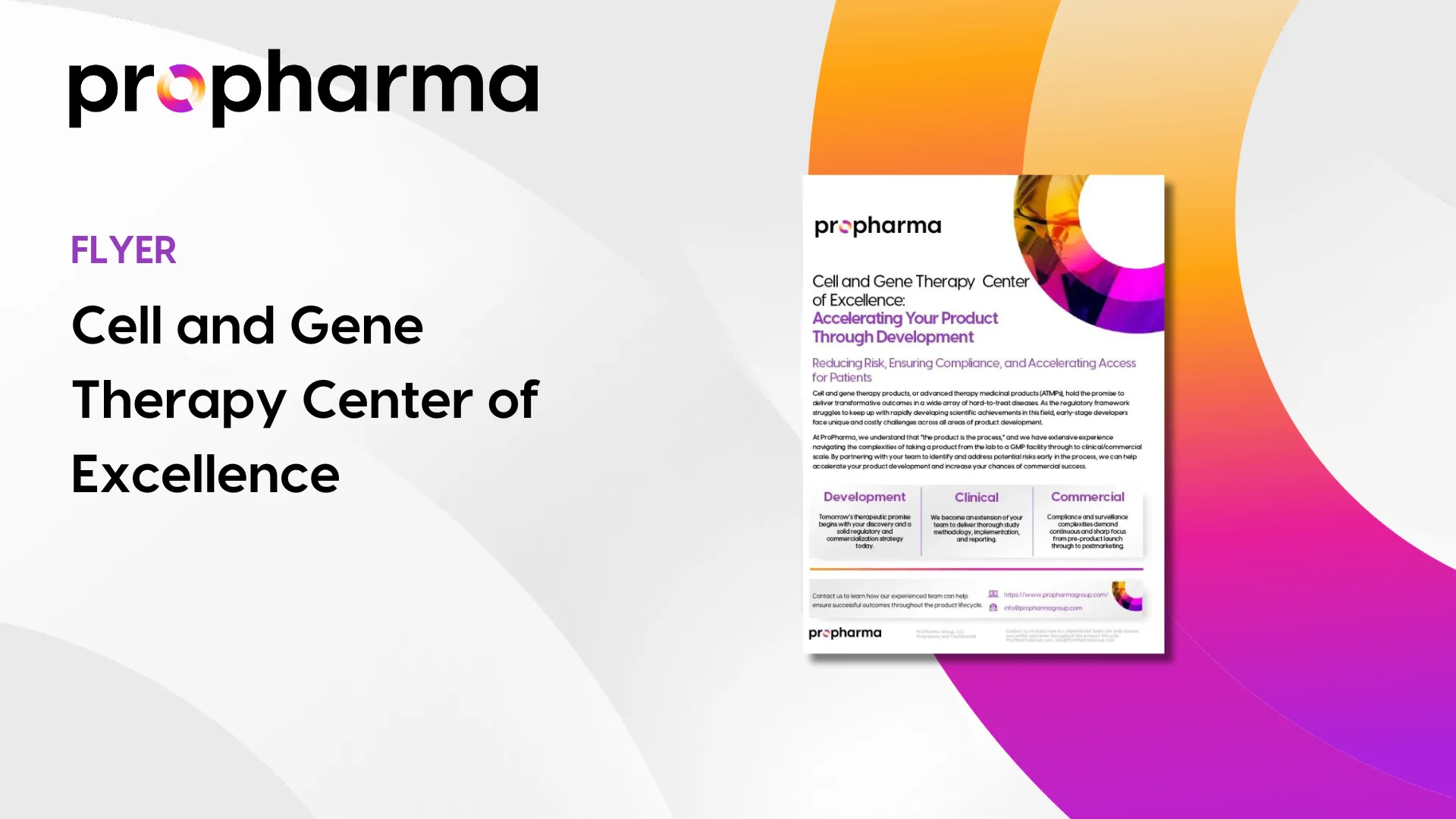Cell and Gene Therapy Center of Excellence - ProPharma