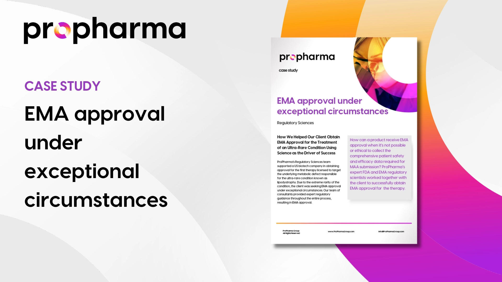 EMA Approval Under Exceptional Circumstances Image