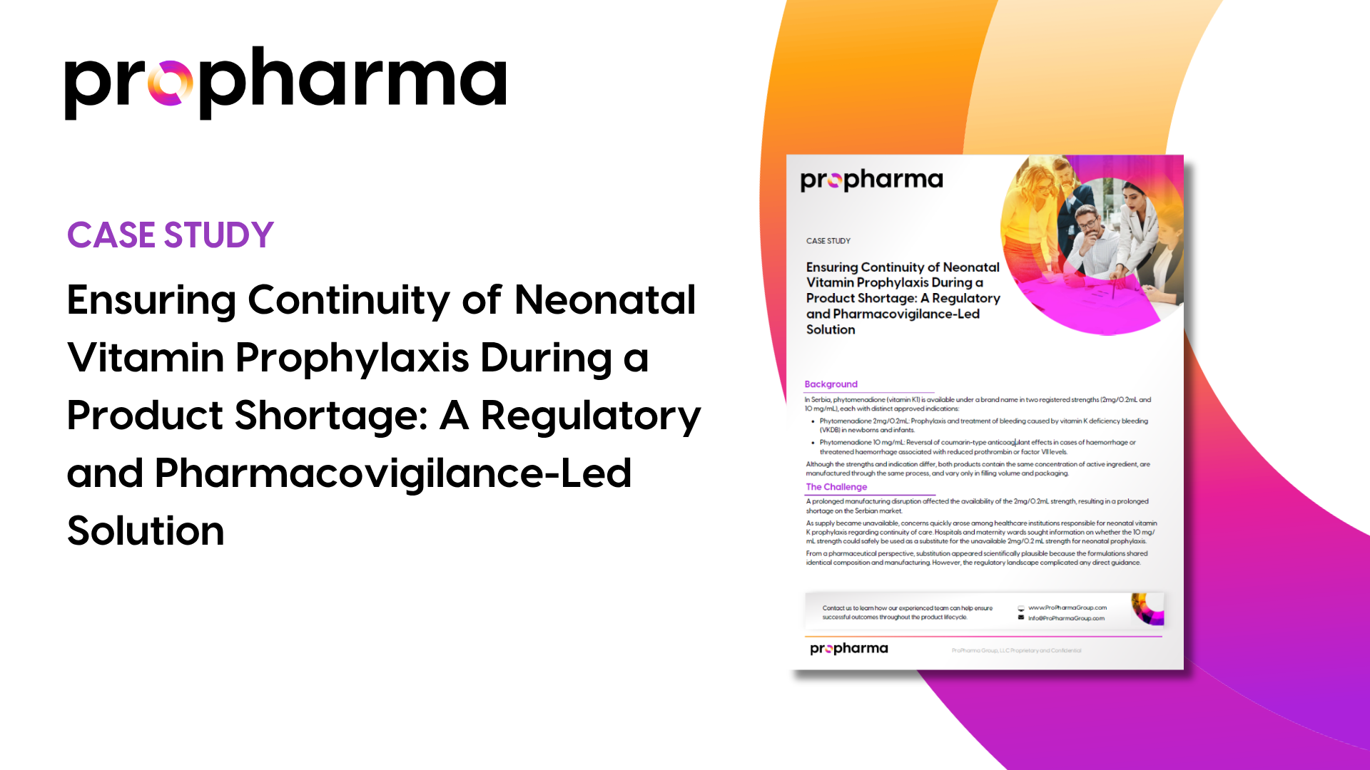 Ensuring Continuity of Neonatal Vitamin Prophylaxis During a Product Shortage: A Regulatory and Pharmacovigilance-Led Solution Image