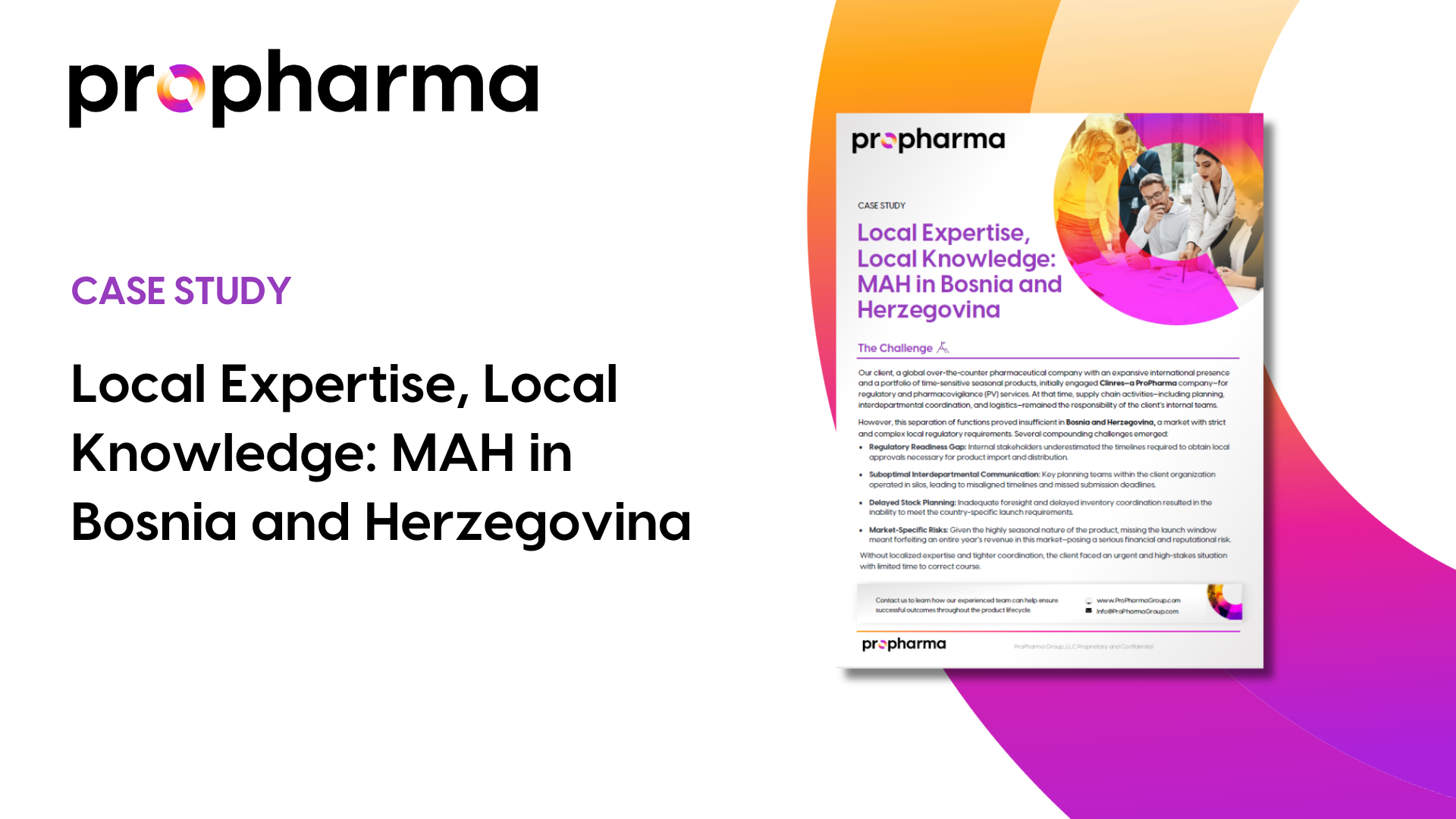 Local Expertise, Local Knowledge: MAH in Bosnia and Herzegovina Image