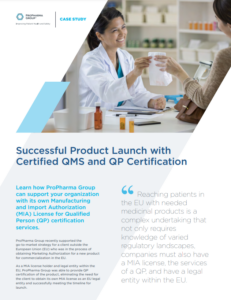 How to Successfully Launch Products with QMS and QP Certification