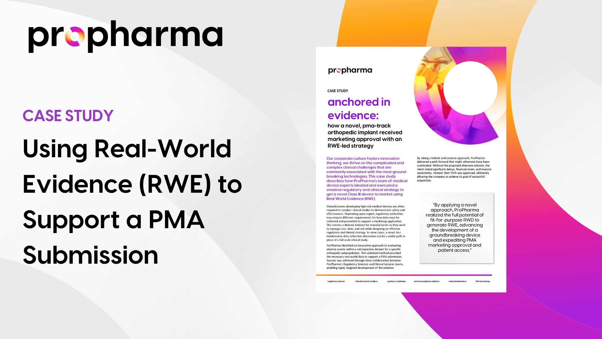 Real World Evidence for Class III Devices: A Smarter Path to PMA Image