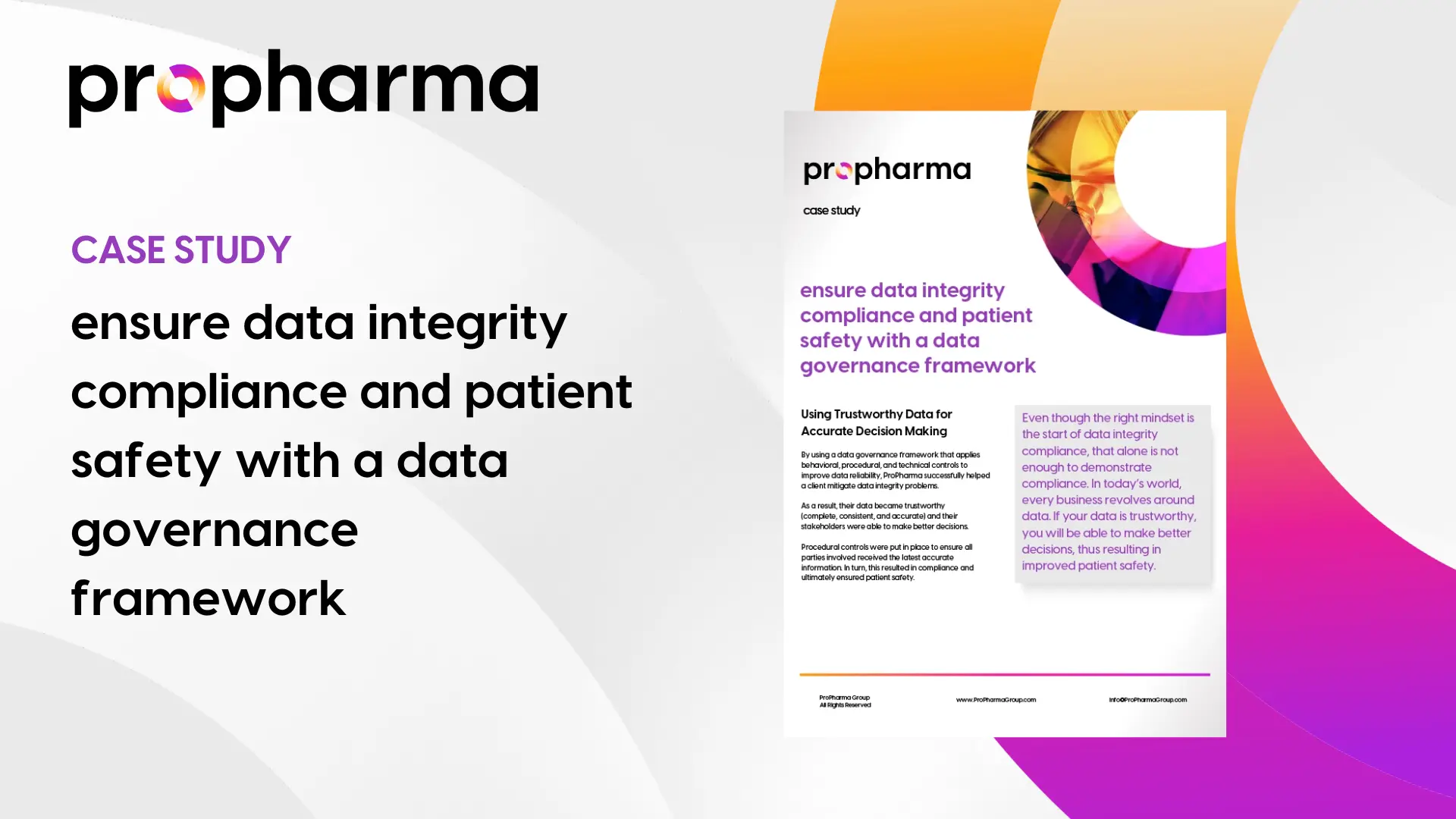 Ensure Data Integrity Compliance to Prevent Audit Findings - ProPharma