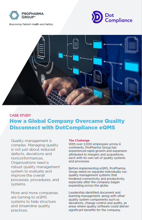 Growing a Culture of Quality and Compliance - ProPharma