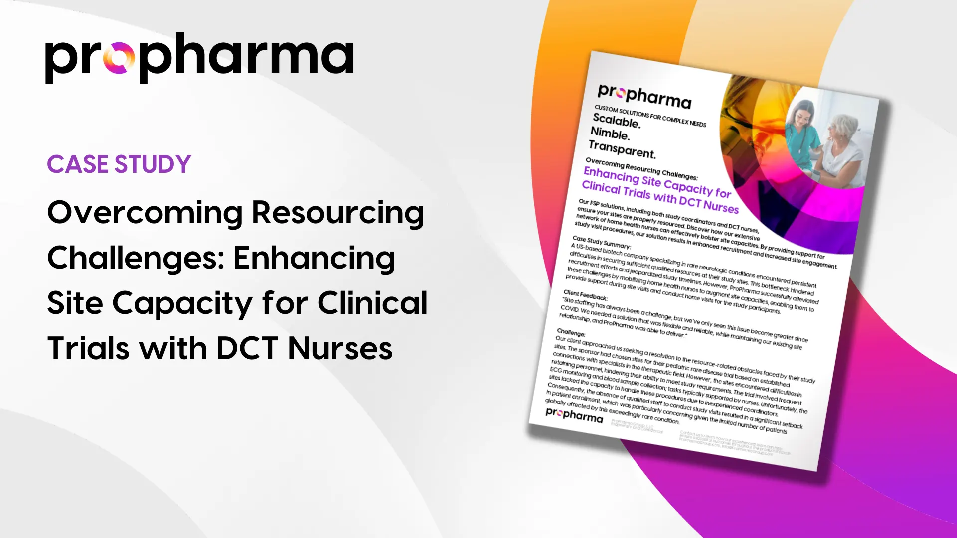 Enhancing Site Capacity for Clinical Trials with DCT Nurses