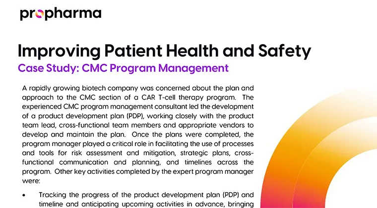 CMC Program Management Case Study