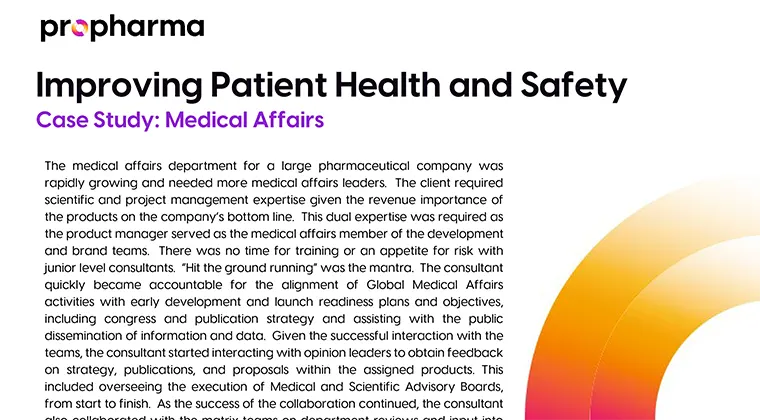 Medical Affairs Case Study