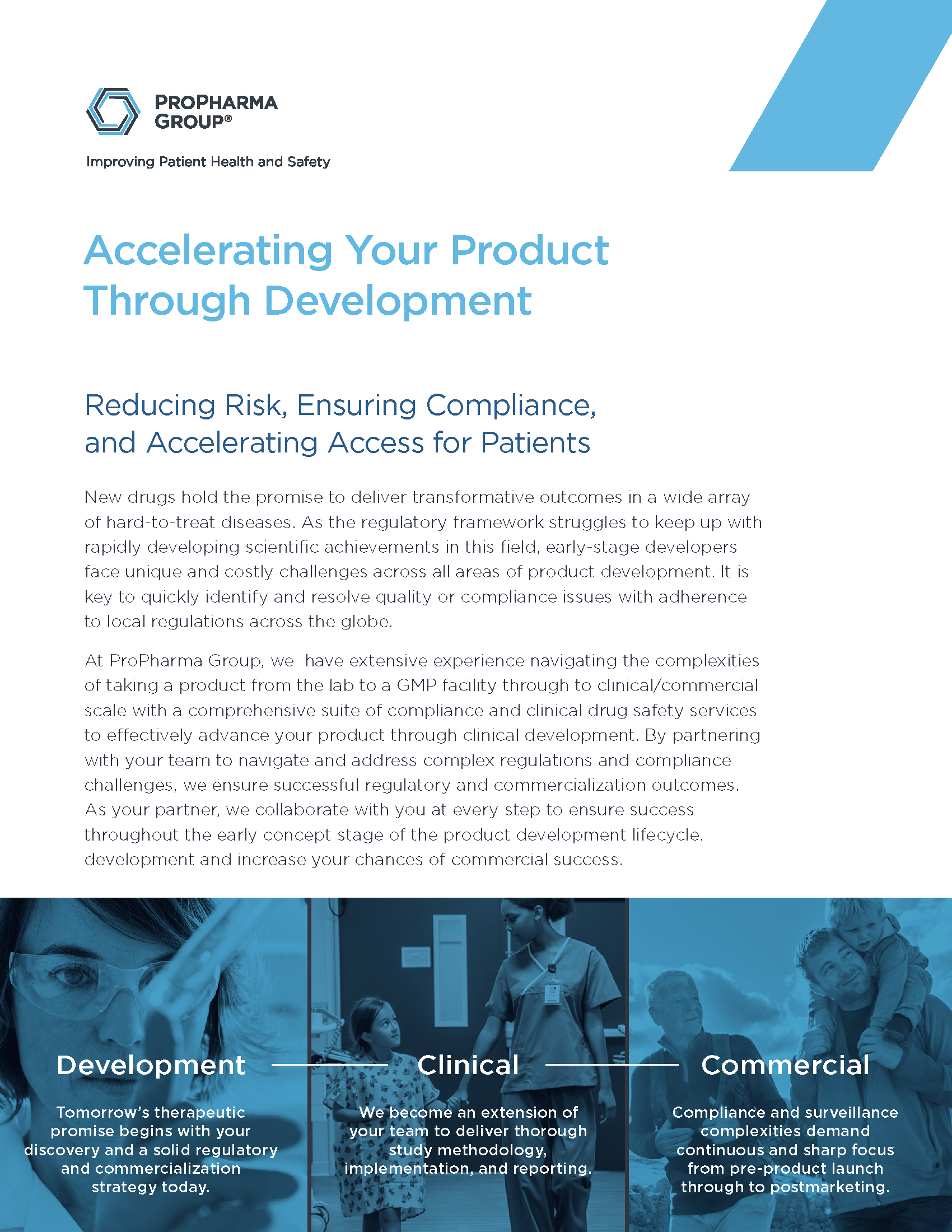 Accelerating Your Product Through Drug Development - ProPharma