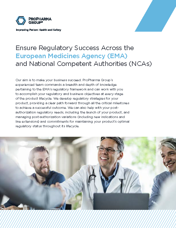 EMA Services: Ensure Regulatory Success - ProPharma