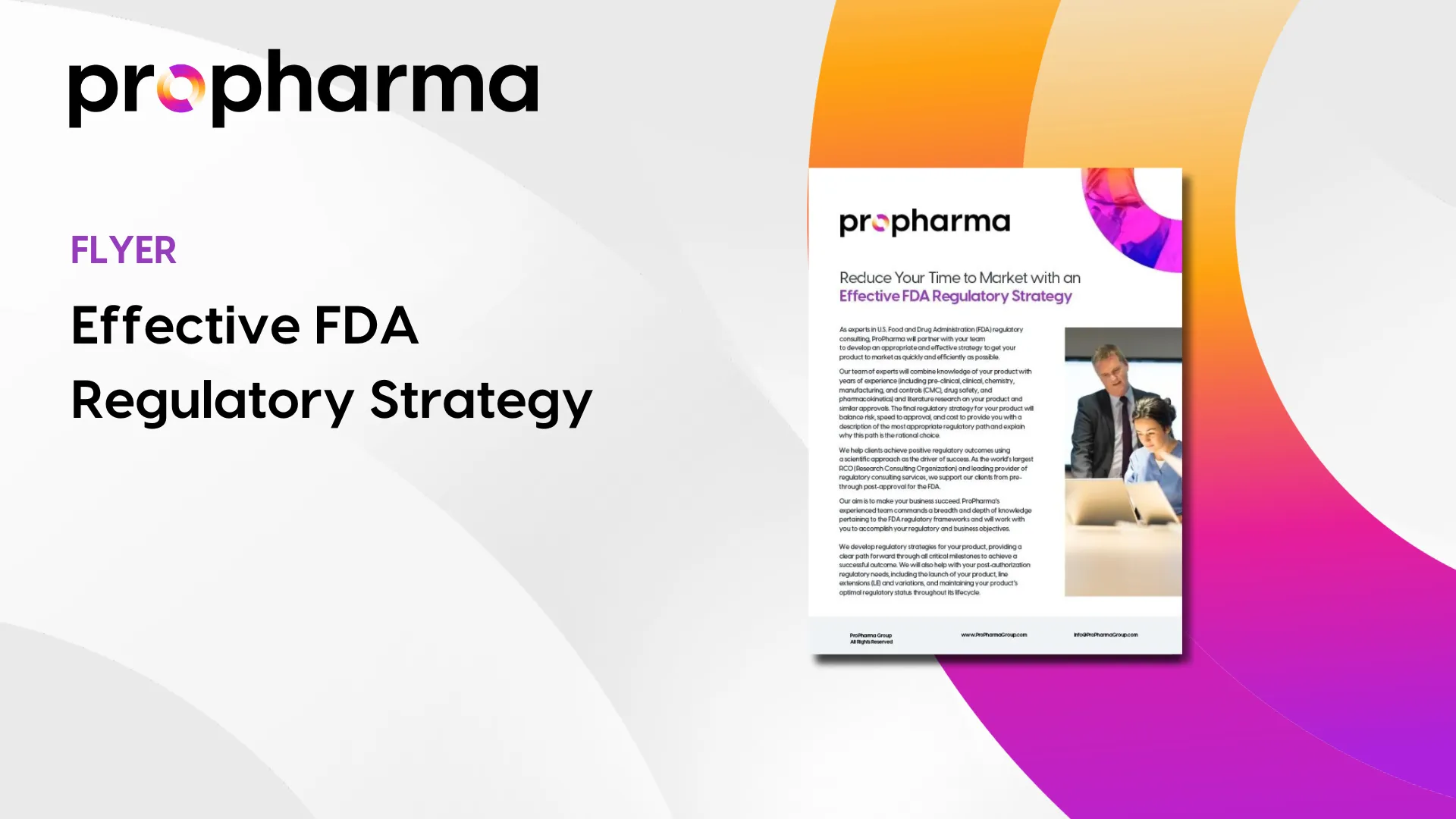 FDA Consulting: Regulatory Strategy Expertise - ProPharma