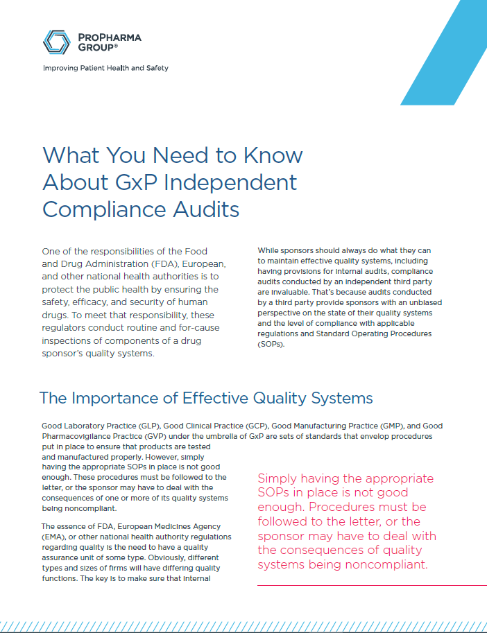 What You Need to Know About GxP Independent Compliance Audits Image
