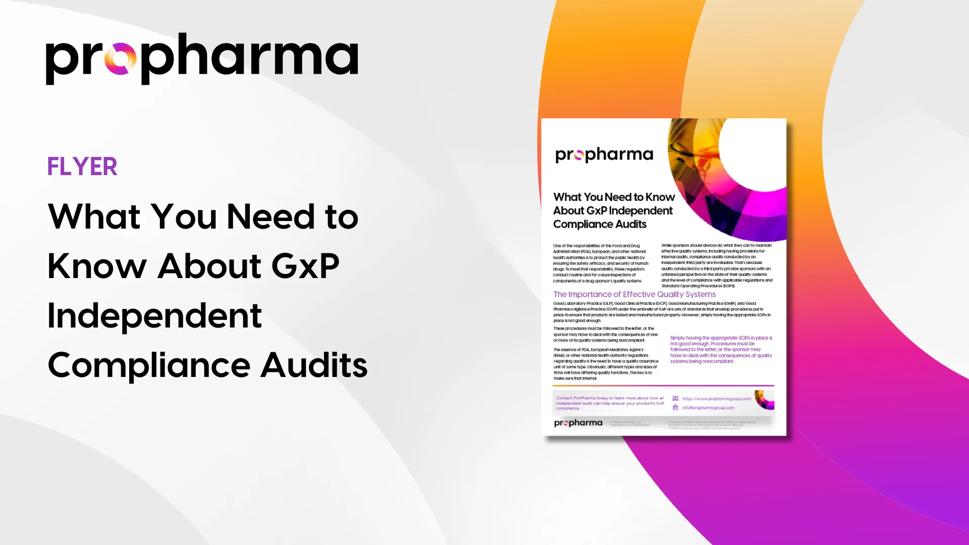 Whitepaper: What You Need to Know About GxP Independent Compliance Audits