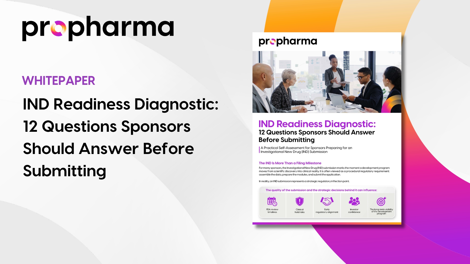 IND Readiness Diagnostic: 12 Questions Sponsors Should Answer Before Submitting  Image