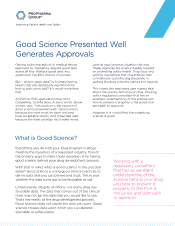 Good Science Presented Well Generates Approval