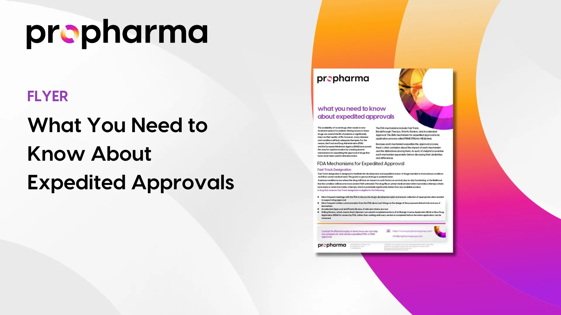 What You Need to Know About Regulatory Programs for Expedited Approval