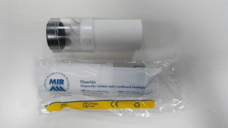 Disposable material turbine inhaler
