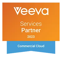 Veeva Commercial Cloud Services Partner 2023 Badge